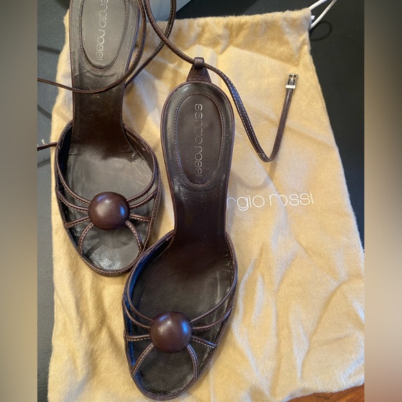 Sergio Rossi Brown Women's Sandals - Picture 2 of 7